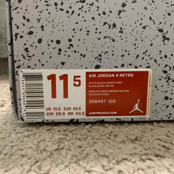 Air Jordan 4 Retro Cement main image 6